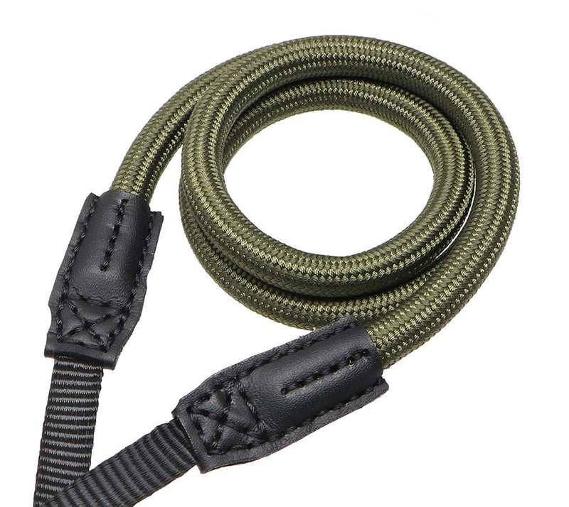 HITHUT Quick Release Camera Neck Strap Shoulder Strap Belt for Mirrorless Digital Cameras Climbing Rope with Quick Release QD Loops Connector with O-Ring Adjustable Length 30-53inch Green - Image 5